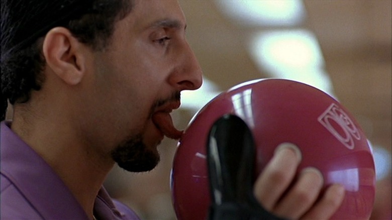 John Turturro getting intimate with his bowling ball