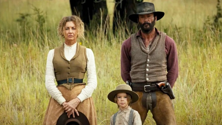 Faith Hill and Tim McGraw portray the Duttons in an episode of 1883