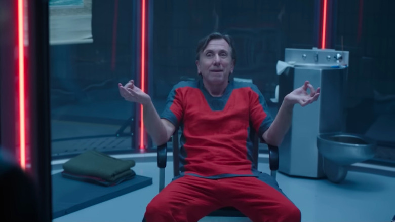 Tim Roth as Emil Blonsky sitting in a prison cell