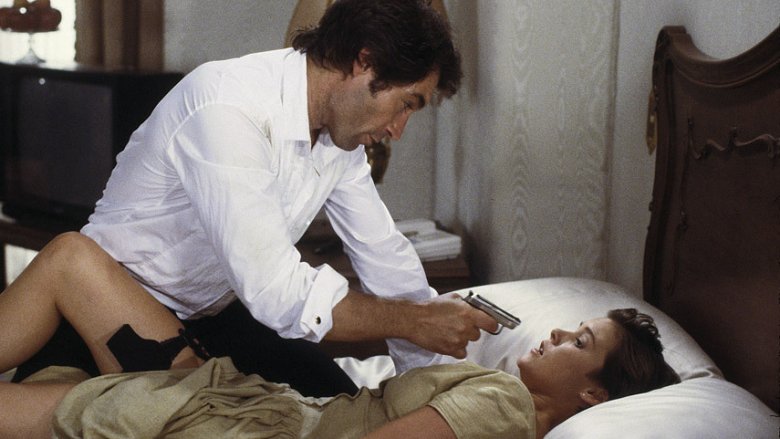 Timothy Dalton and Carey Lowell in Licence to Kill