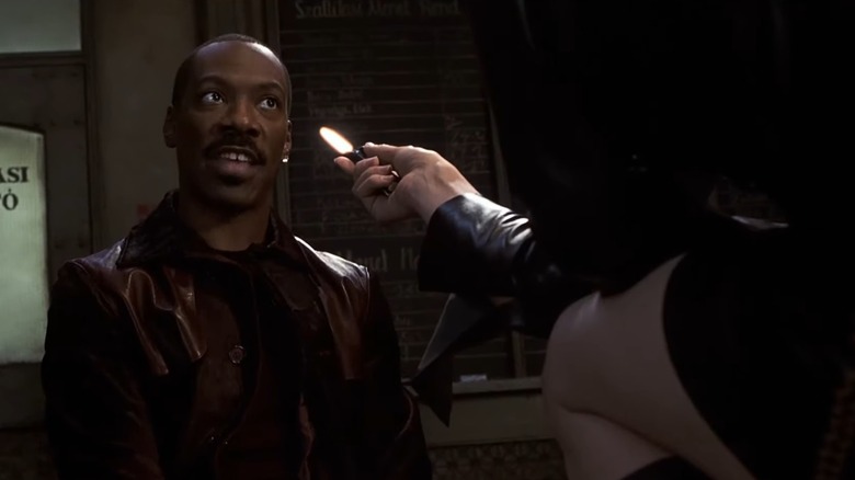 Eddie Murphy tied up