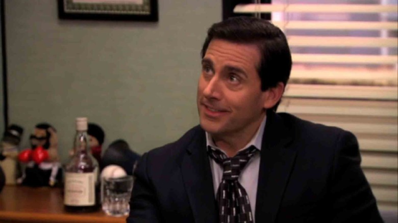 Michael Scott smiling