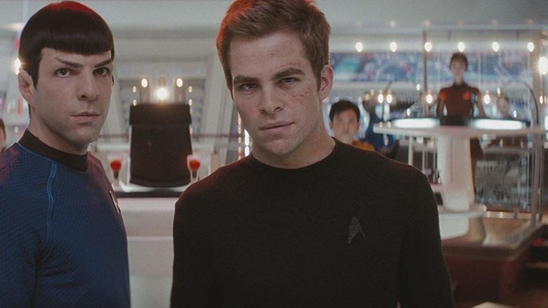 Chris Pine and Zachary Quinto survey a thorny situation