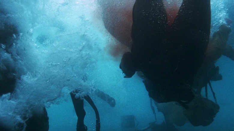 US Rangers thrashing underwater