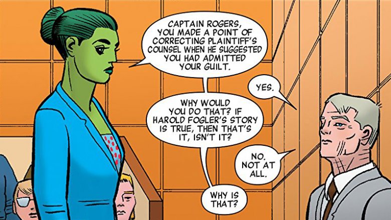 She-Hulk openly working as a lawyer in the comics