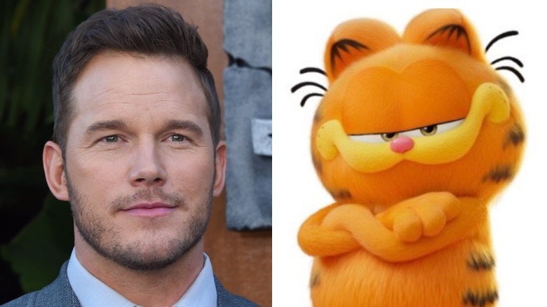 Chris Pratt and Garfield