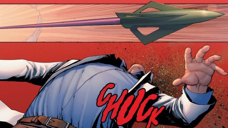 Hawkeye murdering Bruce Banner in Civil War II #3