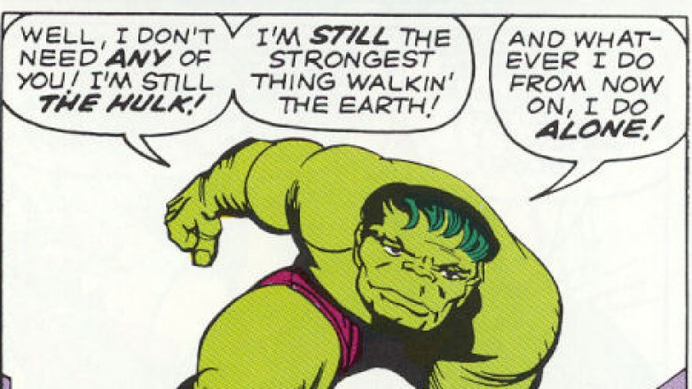 The Hulk quitting the team in Avengers #2