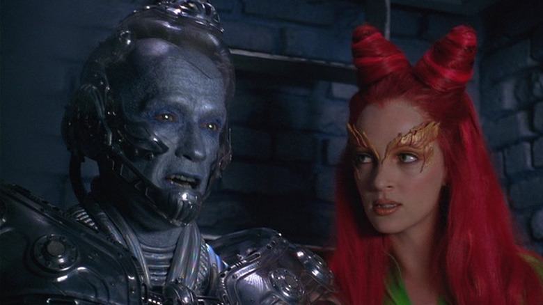 Arnold Schwarzenegger and Uma Thurman in Batman and Robin