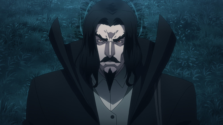 Dracula glaring in Castlevania