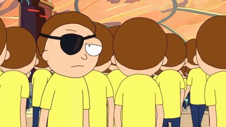 Evil Morty in an eyepatch