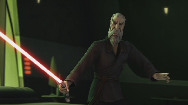 Count Dooku in pajamas