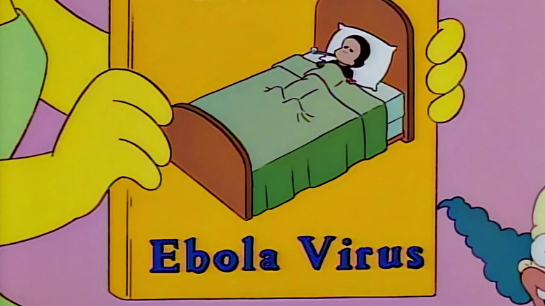 Book with ebola virus cover