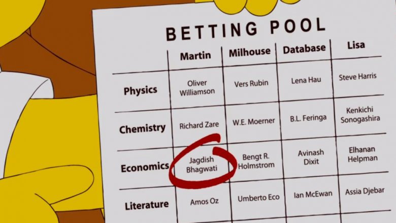 Bengt Holmstrom on The Simpsons