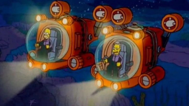 Homer Simpson in submarine