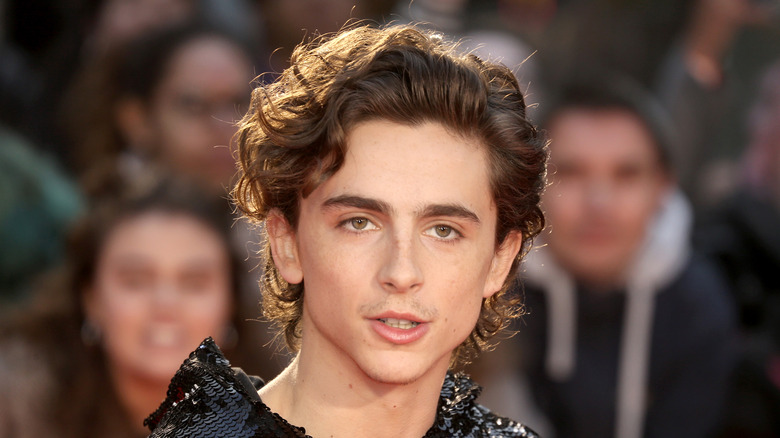 Timothée Chalamet black