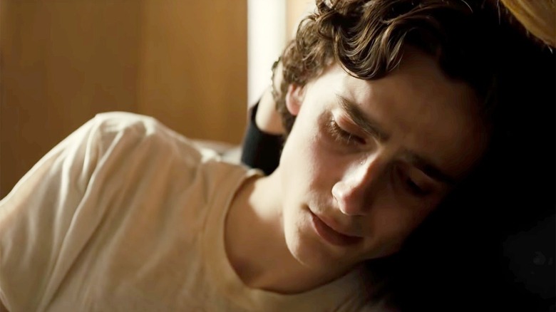 Timothee Chalamet beautiful boy looking sad