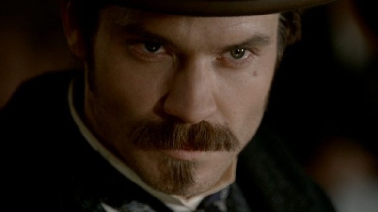 Seth Bullock looks up Deadwood