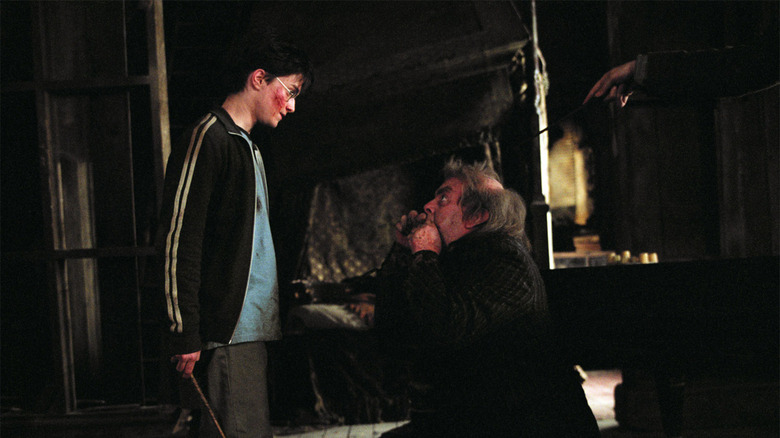 Pettigrew begging Harry