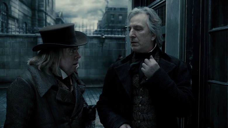 Timothy Spall and Alan Rickman in still from "Sweeney Todd"