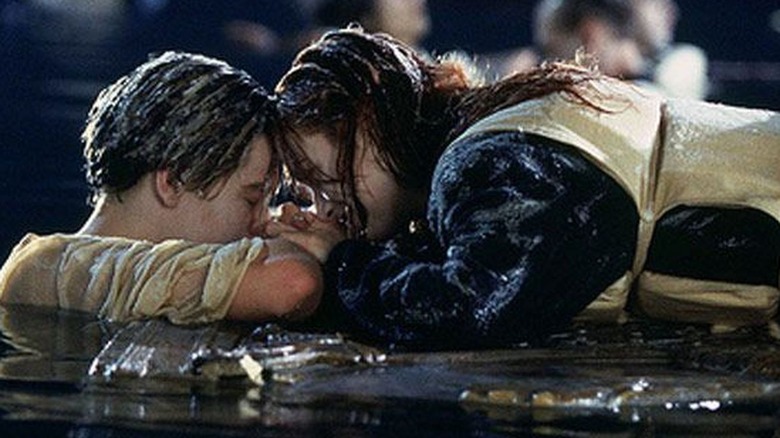 Jack and Rose in the water