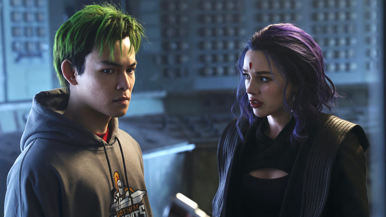 Ryan Potter, Teegan Croft on DC's Titans