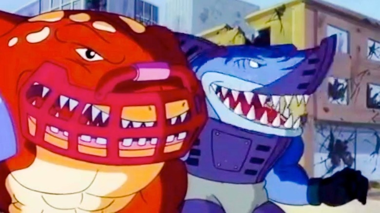 Street Sharks in armor