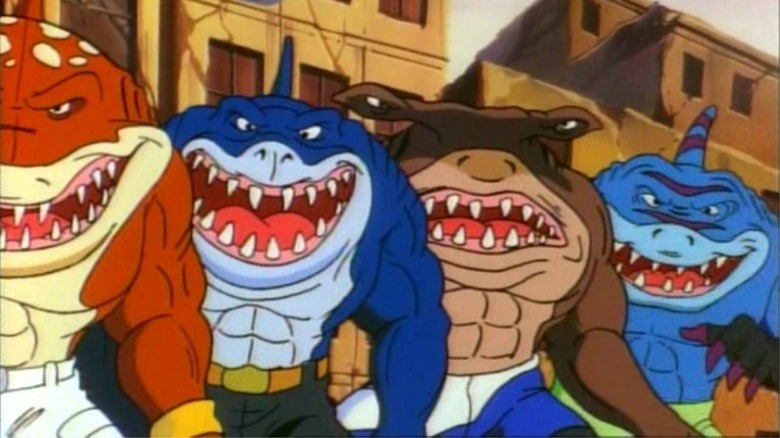 Street Sharks lining up