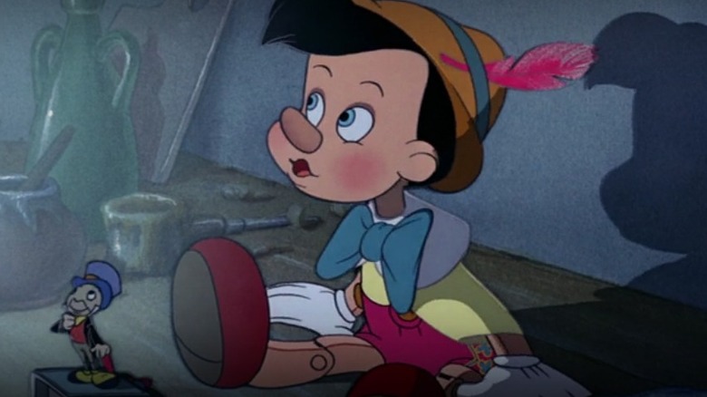 Pinocchio and Jiminy Listening