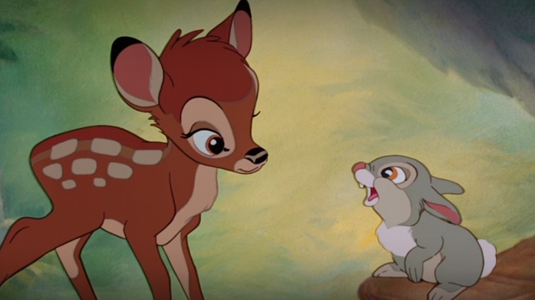 Bambi and Thumper talking