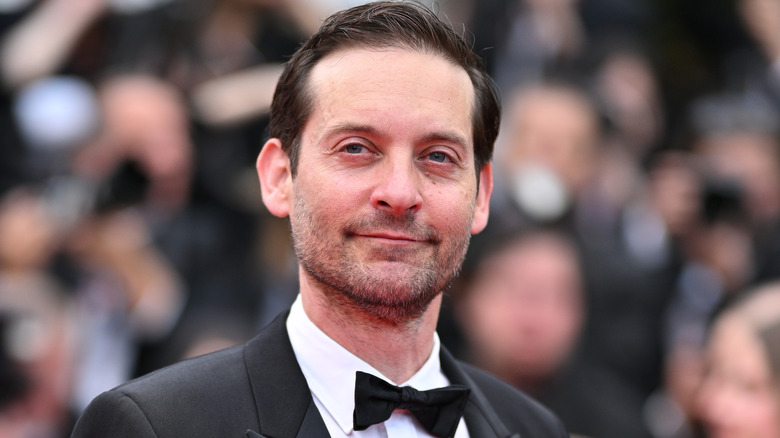 Tobey Maguire smiling