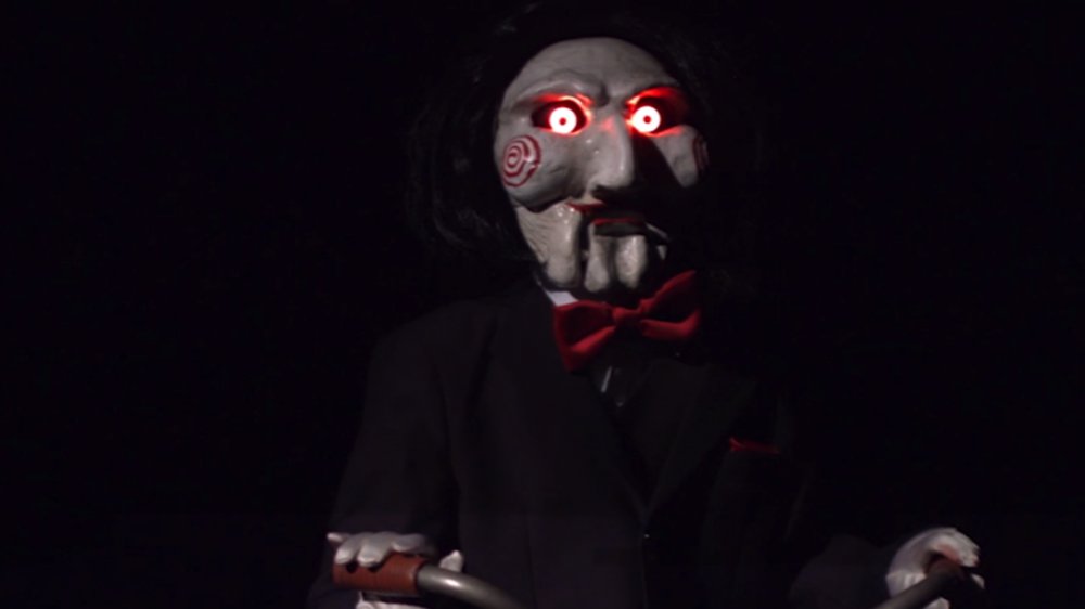 the Jigsaw puppet from Saw