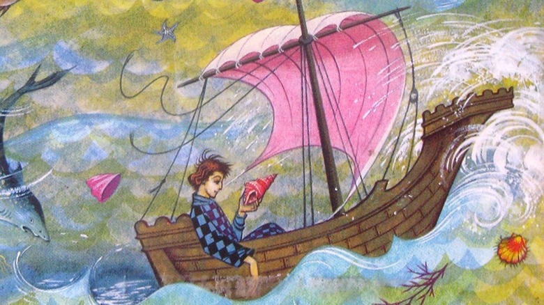 illustrated Tom Bombadil on boat