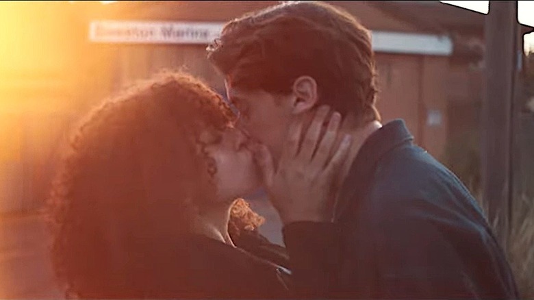 Erin Kellyman and Tom Blyth kiss