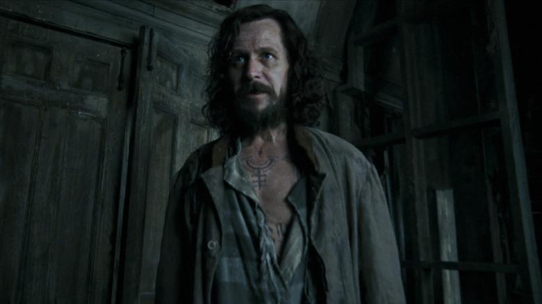 Gary Oldman looking disheveled in Prisoner of Azkaban