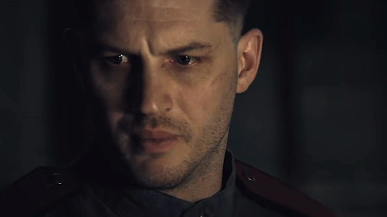 Tom Hardy as stressed Leo Demidov