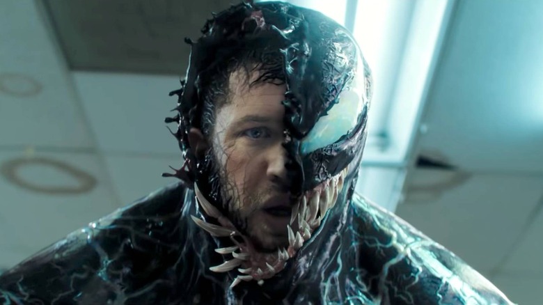 Eddie Brock turning into Venom