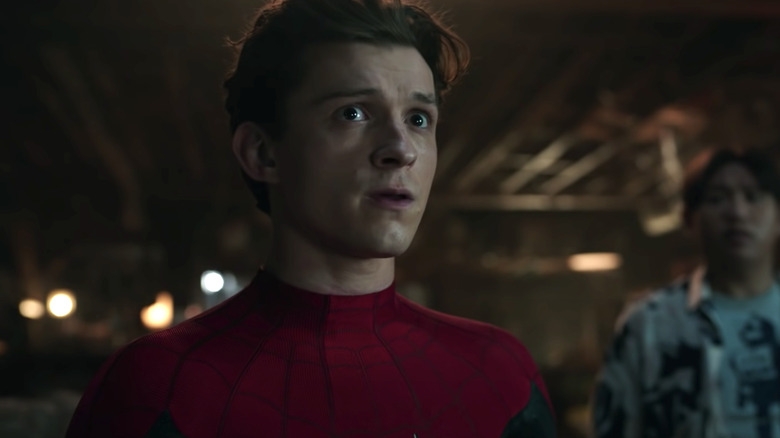 Peter Parker looking concerned