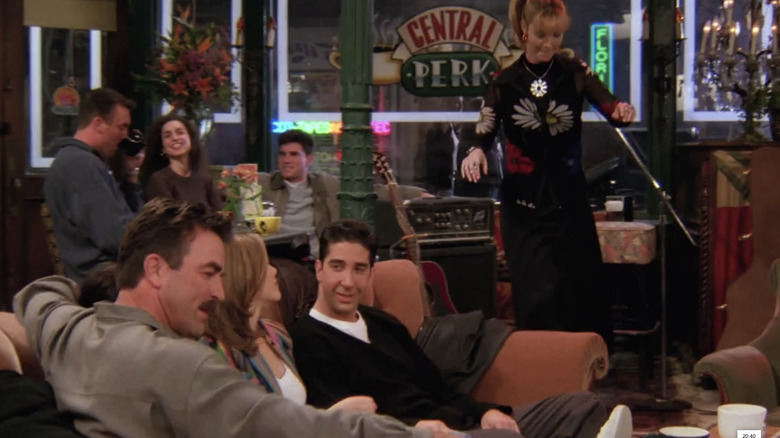 Tom Selleck and the Friends at Central Perk