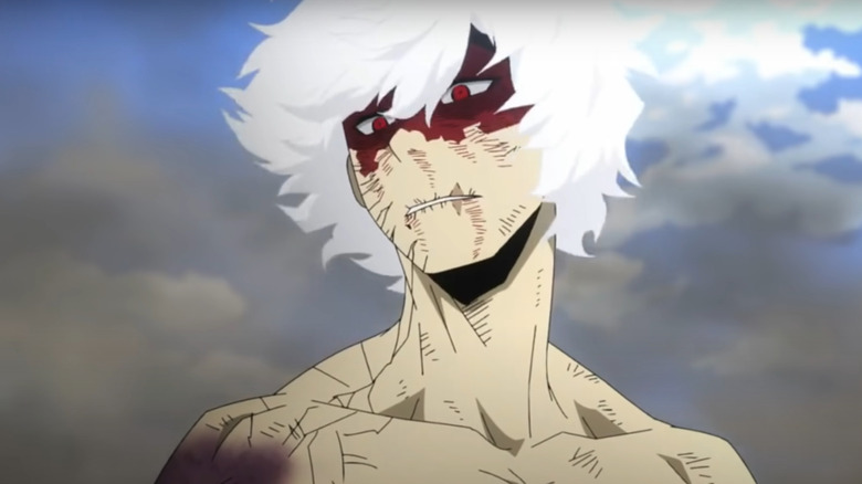 Tomura Shigaraki looking down