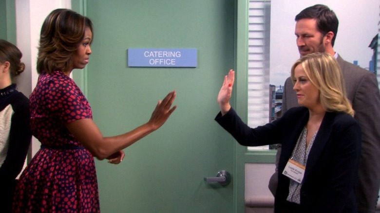 Michelle Obama and Leslie Knope
