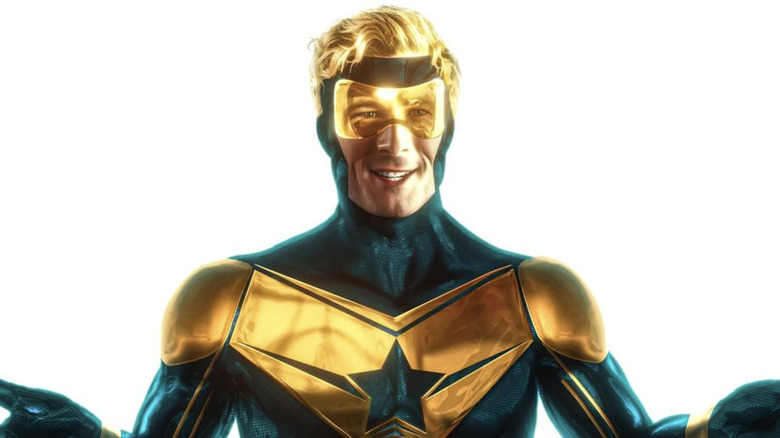 Glen Powell as Booster Gold