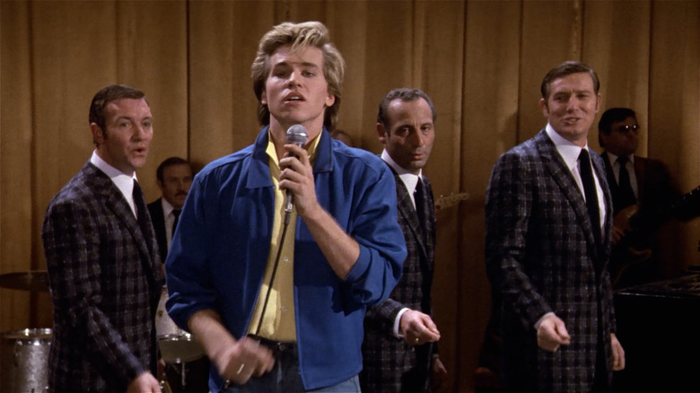 Val Kilmer as Nick Rivers performs a song in Top Secret!