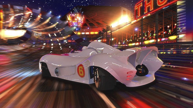 Speed Racer's car on track