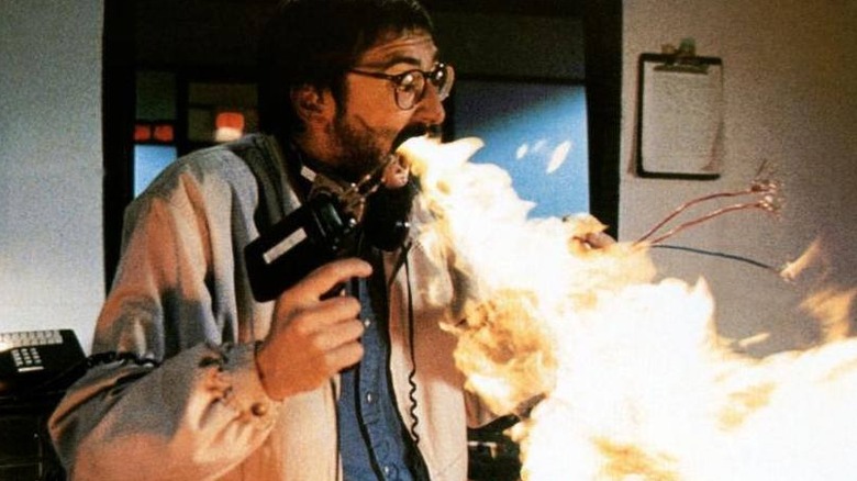 John Landis breathing fire