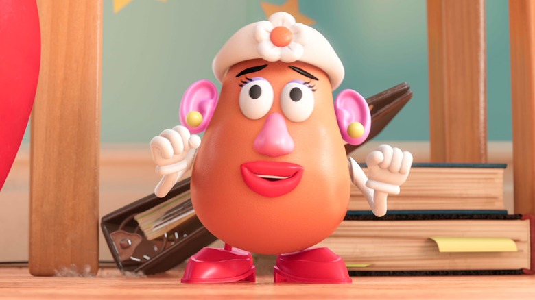 Mrs. Potato Head smiling