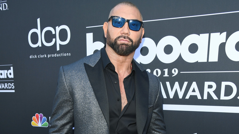 Dave Bautista leaning