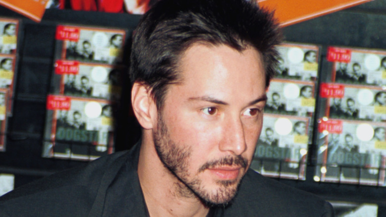 Keanu Reeves with stubble