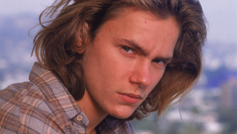 River Phoenix with long hair