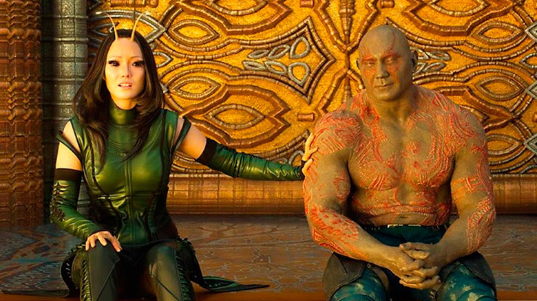 Mantis comforts Drax